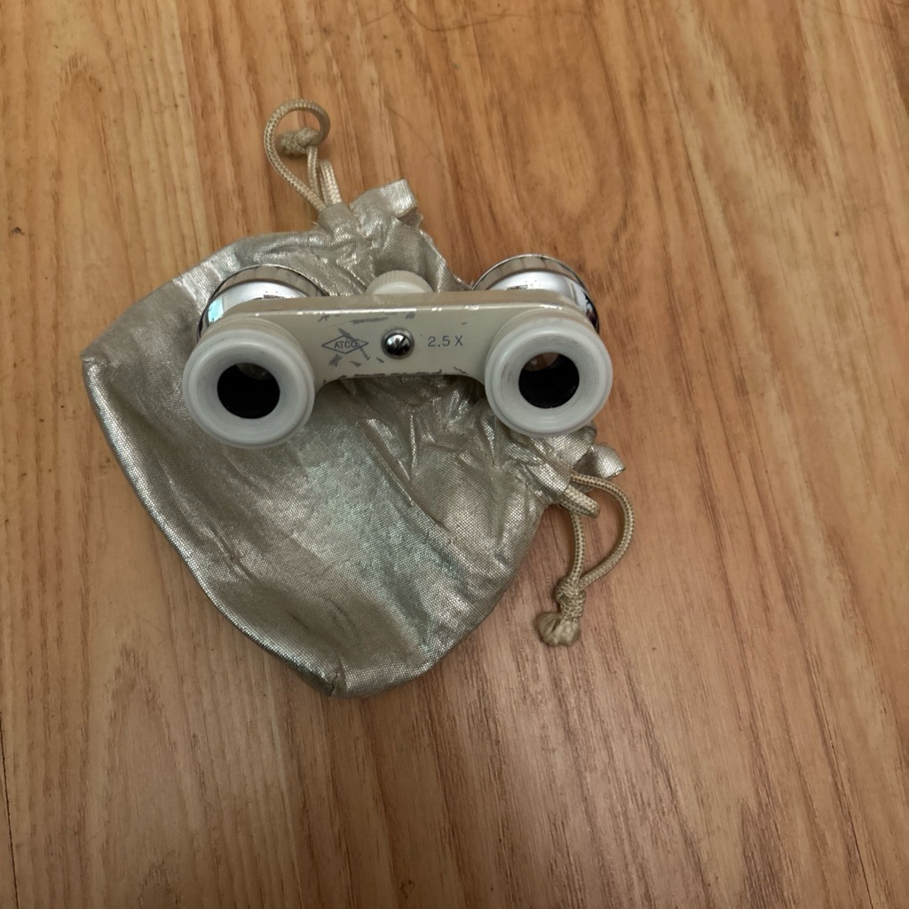 Vintage Opera Glasses With Pouch